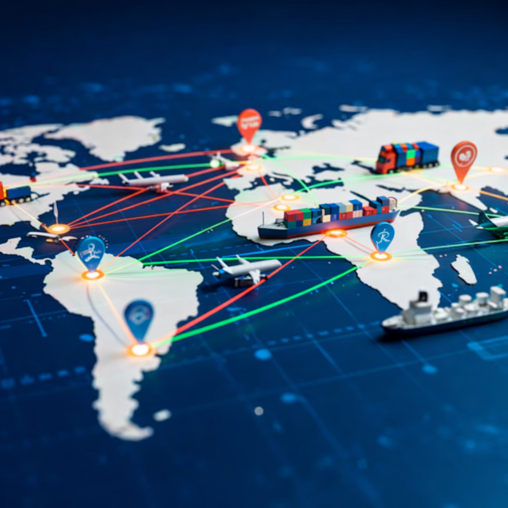 Global trade network in motion